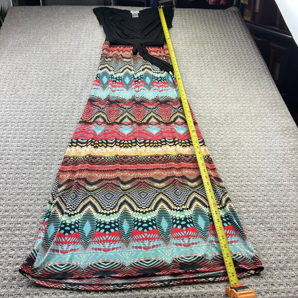 Guilty Long Dress Women Medium M Black Multicolored Party Formal Cocktail Outfit - Picture 5 of 8